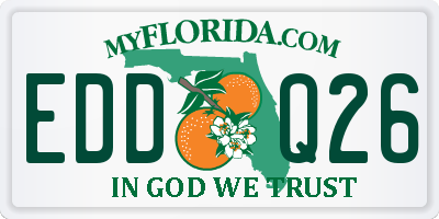 FL license plate EDDQ26