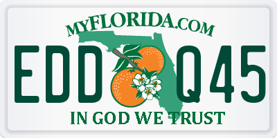 FL license plate EDDQ45