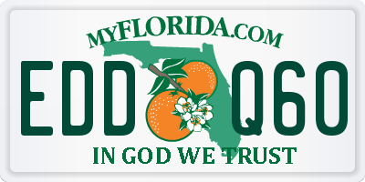 FL license plate EDDQ60