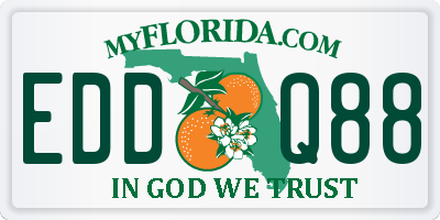 FL license plate EDDQ88