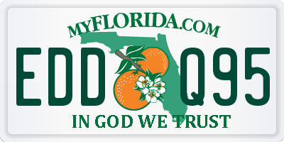 FL license plate EDDQ95