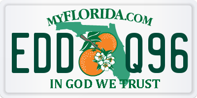 FL license plate EDDQ96