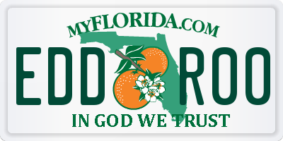FL license plate EDDR00