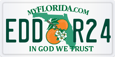 FL license plate EDDR24