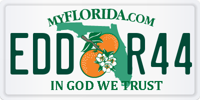 FL license plate EDDR44