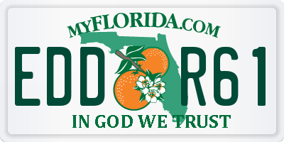 FL license plate EDDR61