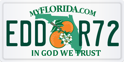 FL license plate EDDR72