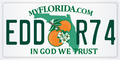 FL license plate EDDR74
