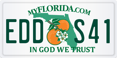FL license plate EDDS41