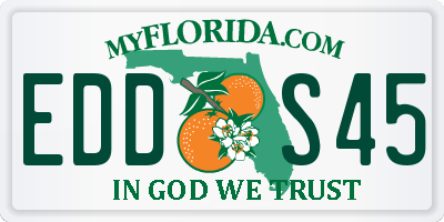 FL license plate EDDS45