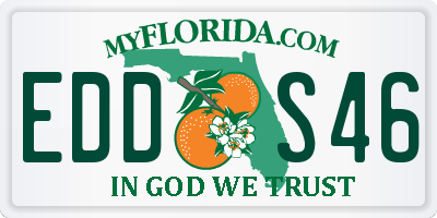 FL license plate EDDS46