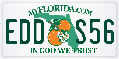 FL license plate EDDS56