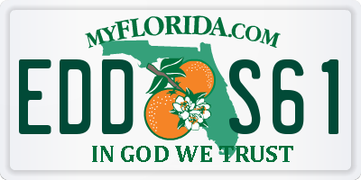 FL license plate EDDS61