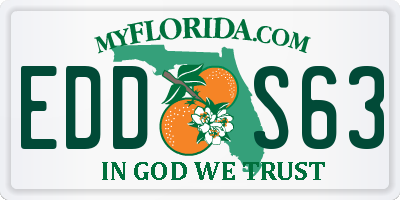 FL license plate EDDS63