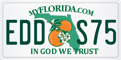 FL license plate EDDS75