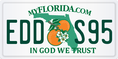 FL license plate EDDS95