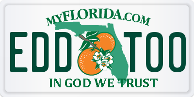 FL license plate EDDT00
