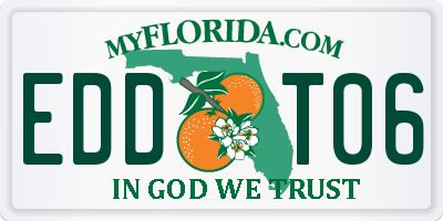 FL license plate EDDT06