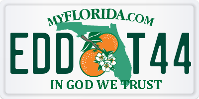 FL license plate EDDT44