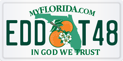 FL license plate EDDT48