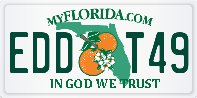FL license plate EDDT49