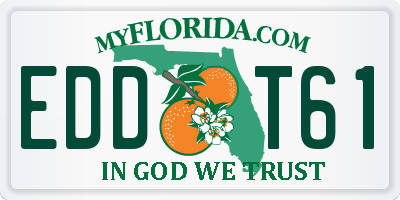 FL license plate EDDT61