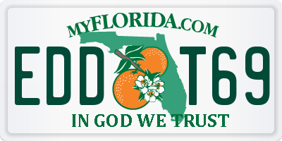 FL license plate EDDT69