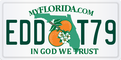 FL license plate EDDT79