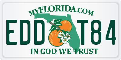 FL license plate EDDT84