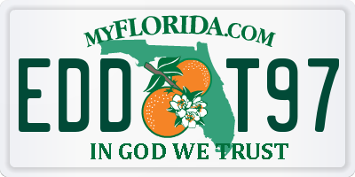 FL license plate EDDT97