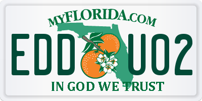FL license plate EDDU02