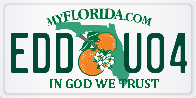 FL license plate EDDU04