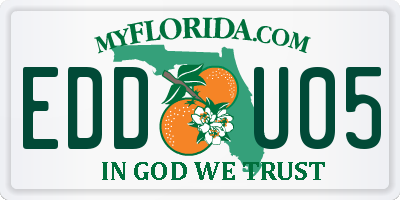 FL license plate EDDU05