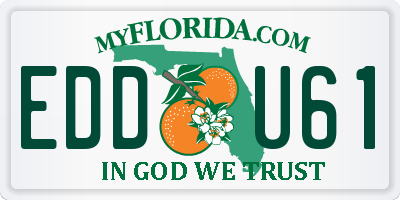 FL license plate EDDU61