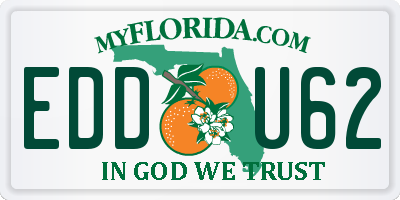 FL license plate EDDU62