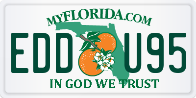 FL license plate EDDU95