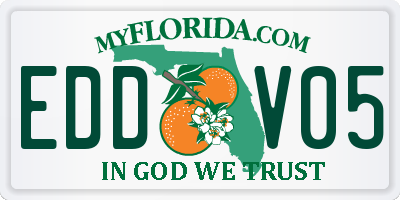 FL license plate EDDV05