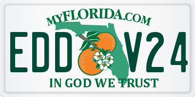 FL license plate EDDV24