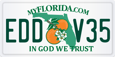 FL license plate EDDV35