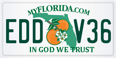 FL license plate EDDV36