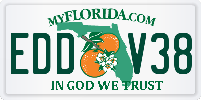 FL license plate EDDV38