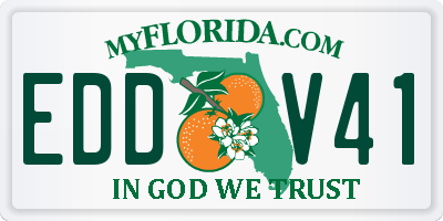 FL license plate EDDV41