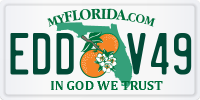 FL license plate EDDV49