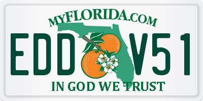 FL license plate EDDV51