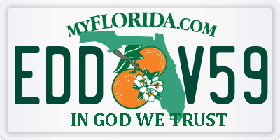 FL license plate EDDV59