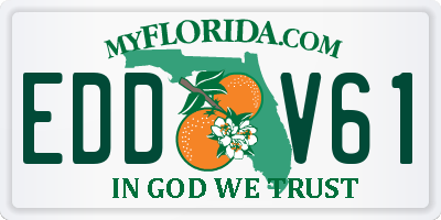 FL license plate EDDV61