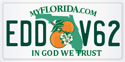 FL license plate EDDV62
