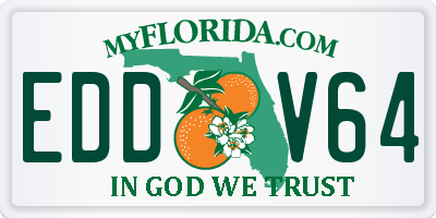 FL license plate EDDV64