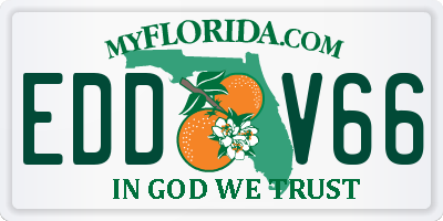 FL license plate EDDV66