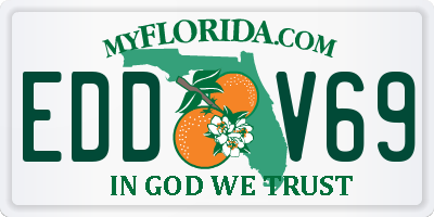 FL license plate EDDV69
